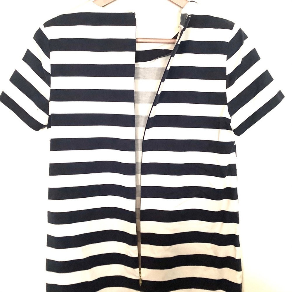 Draper James | Stripe Print Shift Mini Dress - image 5